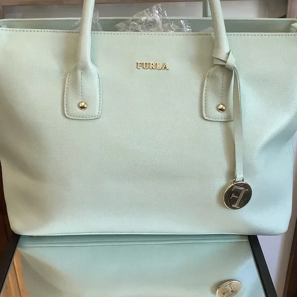Furla Light Green Tote Bag - Picture 2 of 15